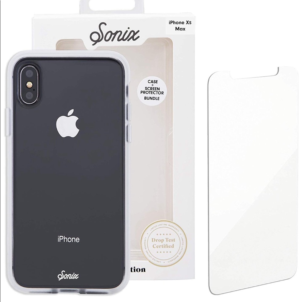 NWT Sonix iPhone Case & Glass Cover Special Edition Clear - XS Max